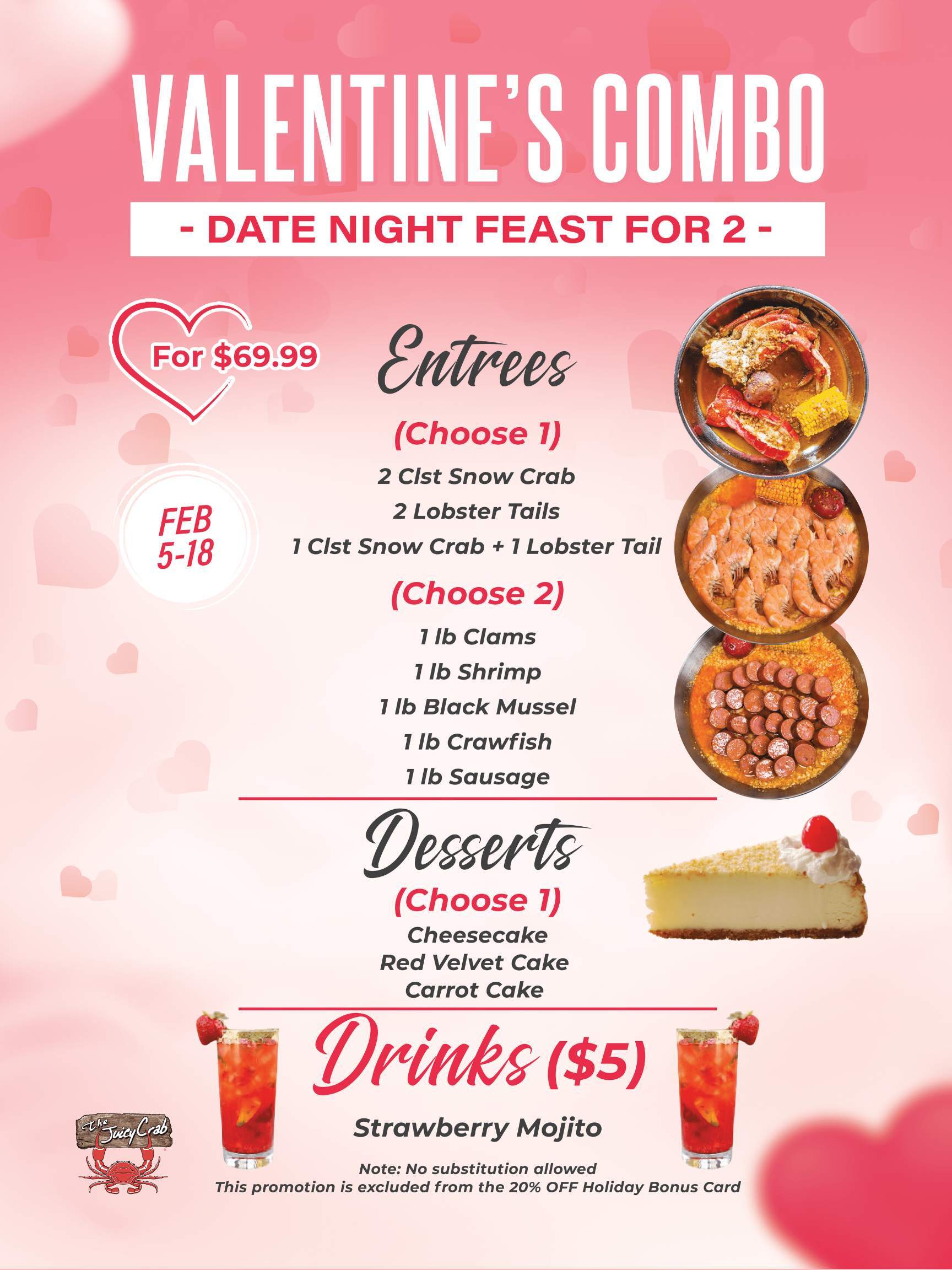  The Juicy Crab Valentine's Special