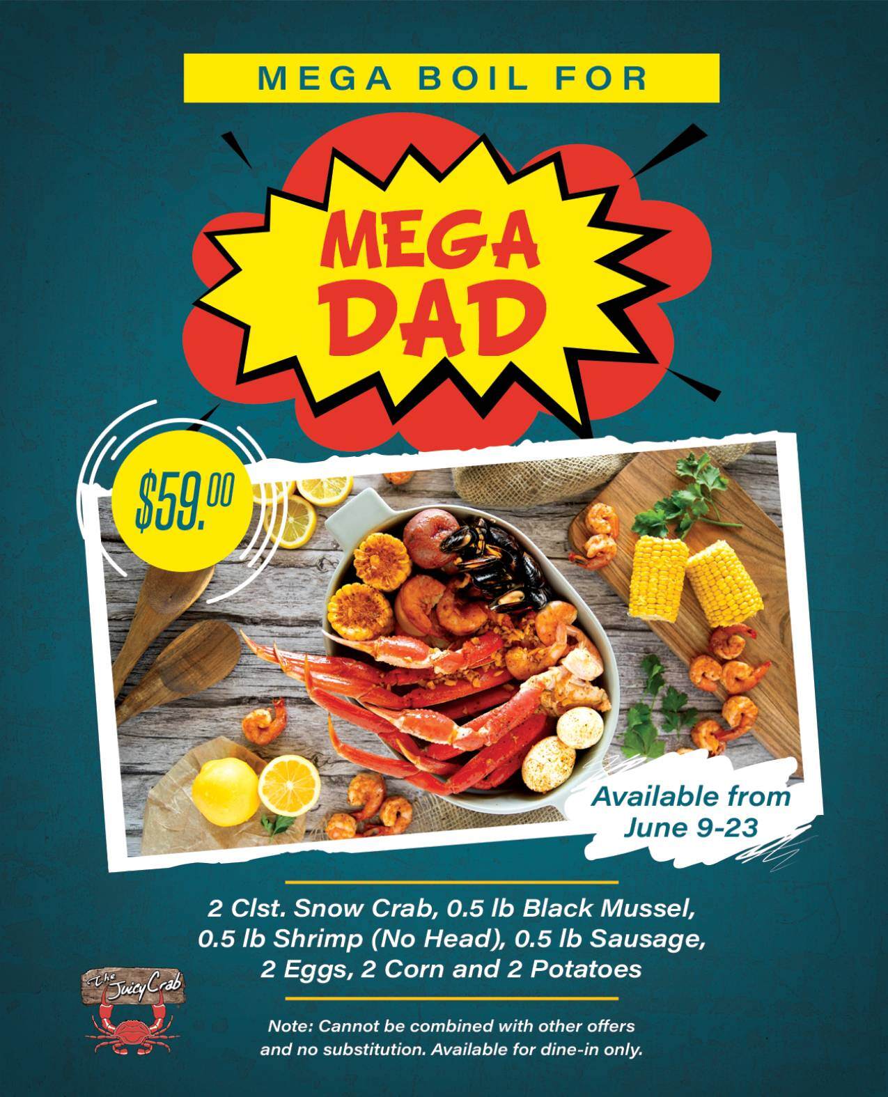  Mega Boil For Mega Dad - Father's Day Celebration